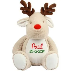 Peluche renne range pyjama à personnaliser