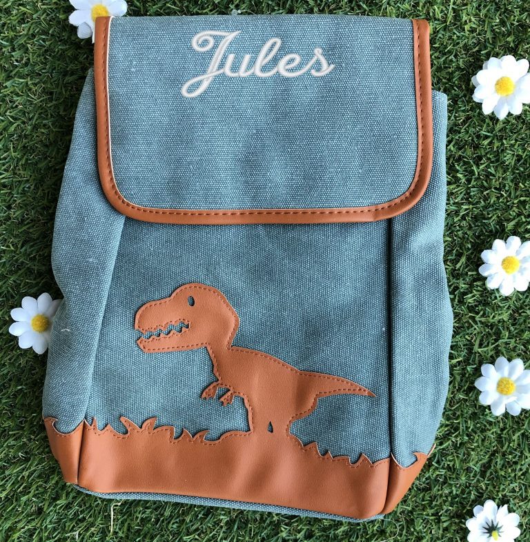 Sac à dos dinosaure personnalisable