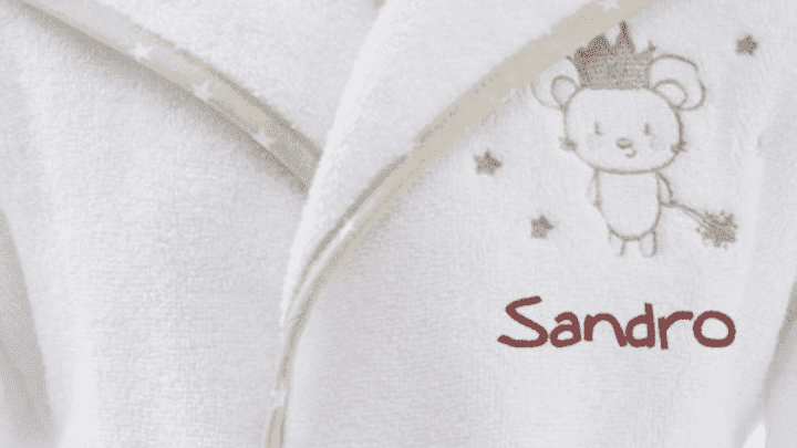 Peignoir enfant souris magique à personnaliser