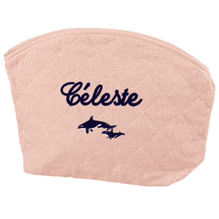 Trousse de toilette éponge personnalisée