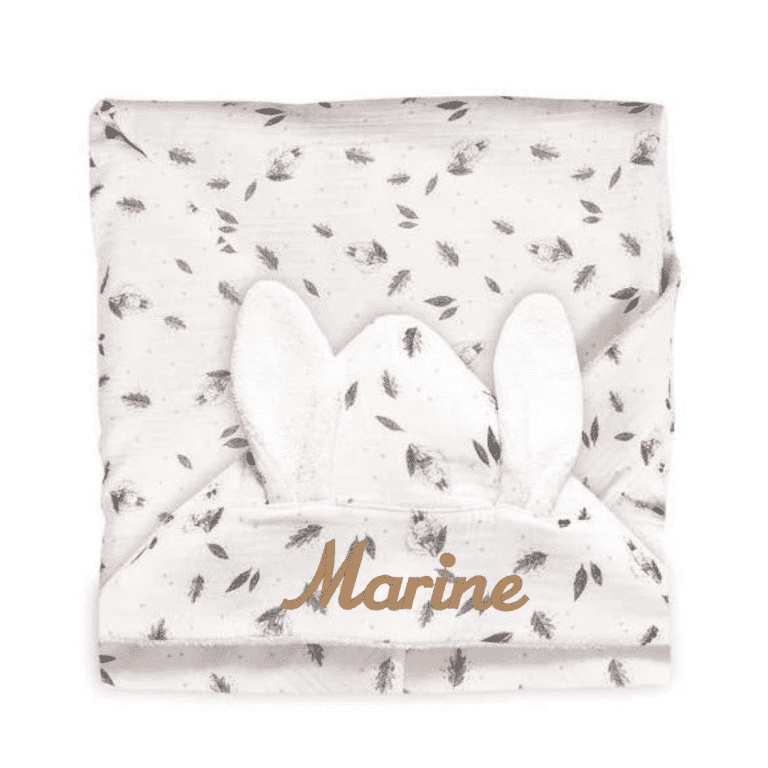 Sortie de bain lapin blanc-Après la pluie Moulin Roty
