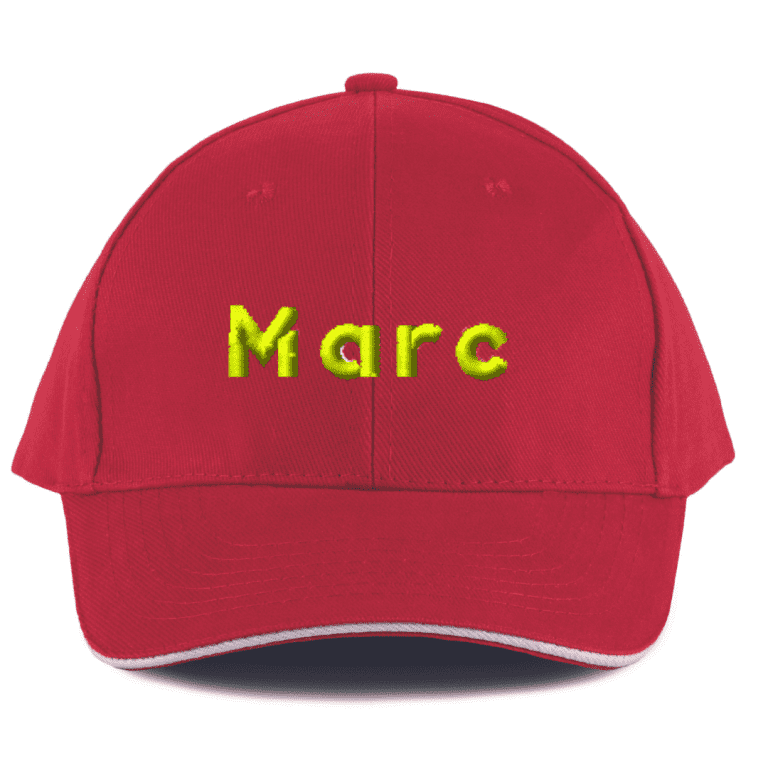 casquette tissu homme à personnaliser