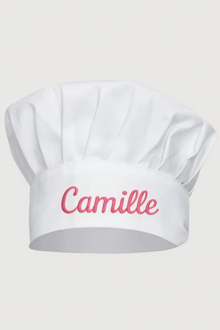 Toque de cuisine adulte personnalisée
