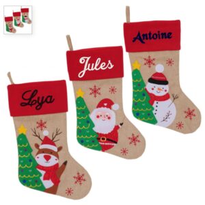 Chaussette de noël à personnaliser