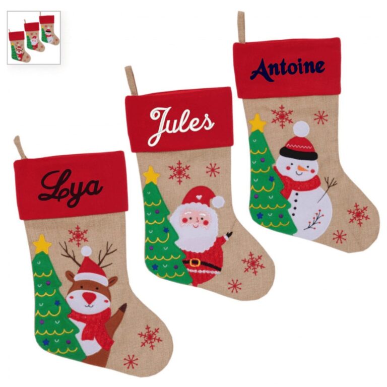 Chaussette de noël à personnaliser