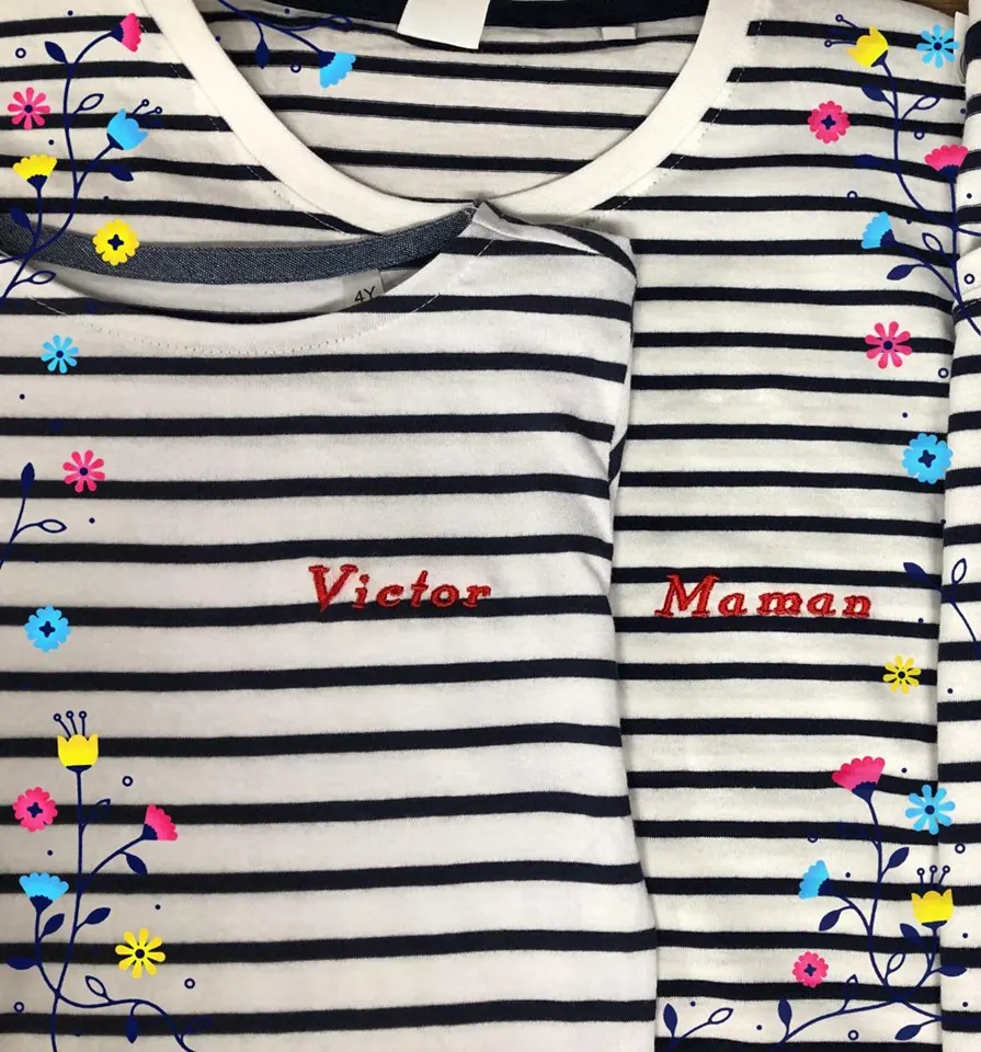 tee-shirt marinière femme à personnaliser